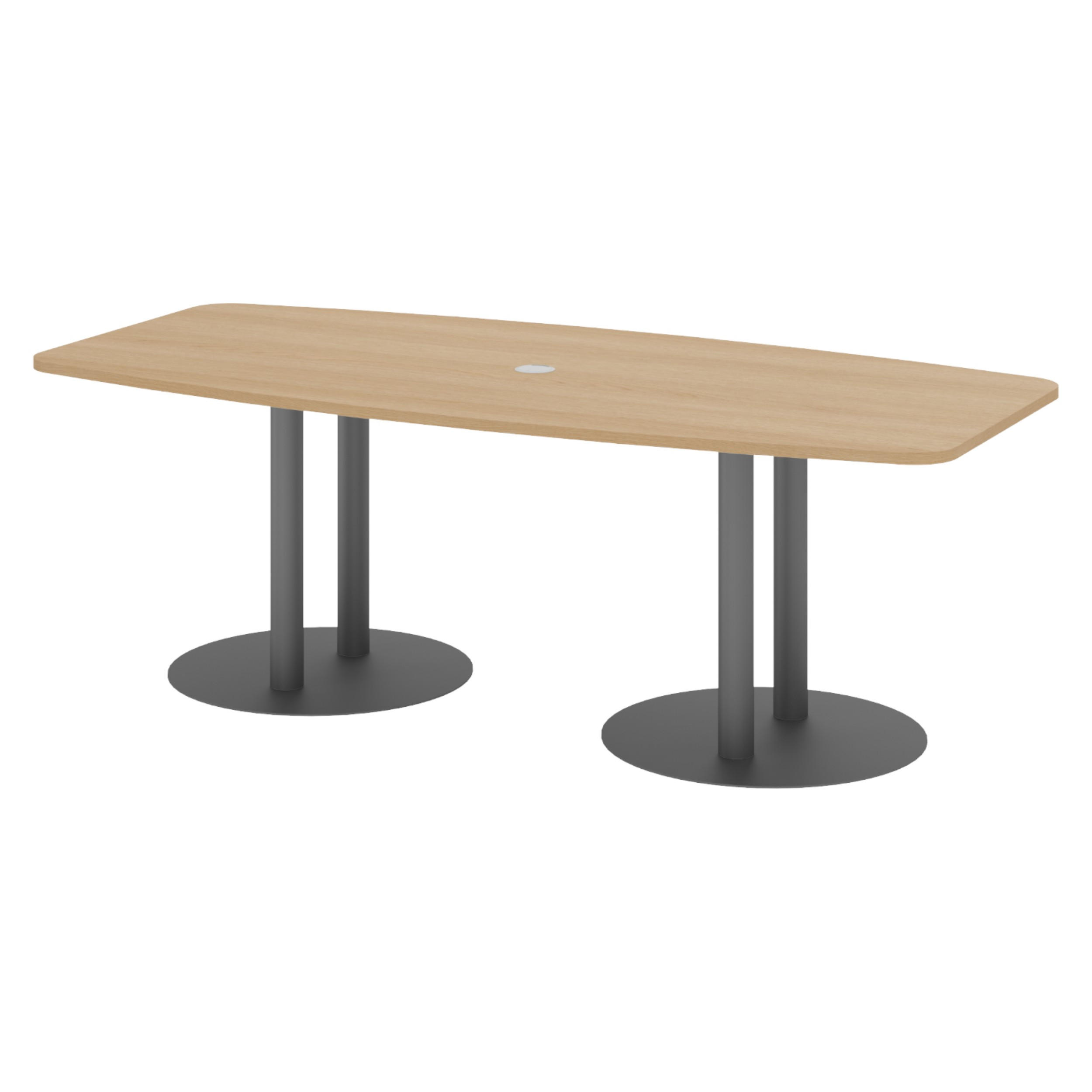 bümö Konferenztisch Eiche, Graphit 220x74x103 cm