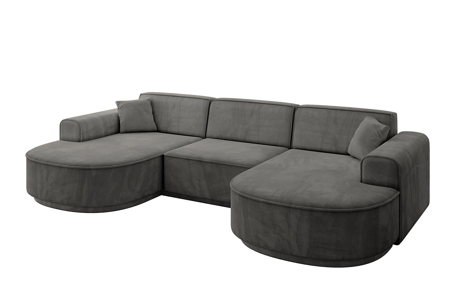 Altdecor Wohnlandschaft Dunkelgrau 303x83x171 cm