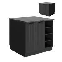 Dunkelgrau/Anthrazit, Holzwerkstoff (90/82/60cm) - Vicco