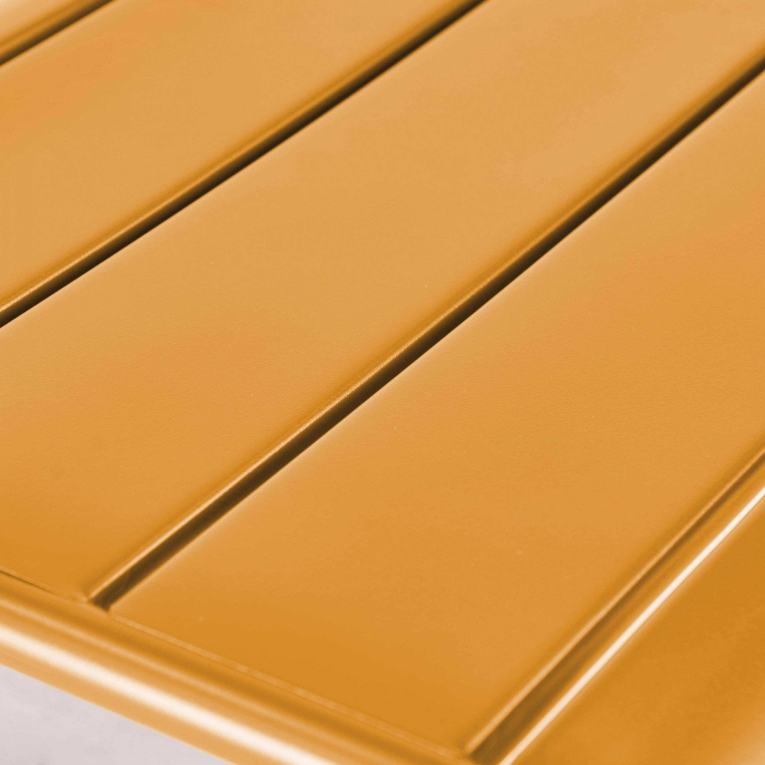 Thumbnail - Oviala Gartenhocker,, Gelb, Metall, quadratisch,Quadratisch, 44x30x40 cm, Gartenmöbel, Gartenstühle, Gartenhocker