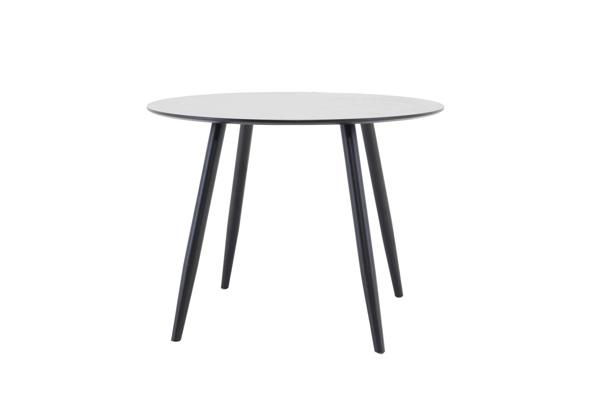 ESSTISCH PLAZA Schwarz 100x100x75 cm - Schwarz, Holzwerkstoff (100/100/75cm) - FURNLUX