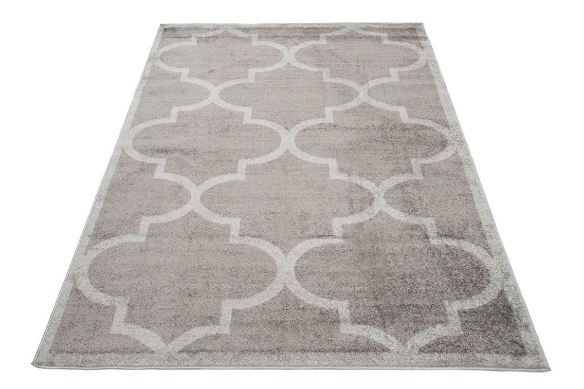 TEPPICH LAZUR Grau 140/190 cm - Taupe, Kunststoff (140/190cm) - Tapiso