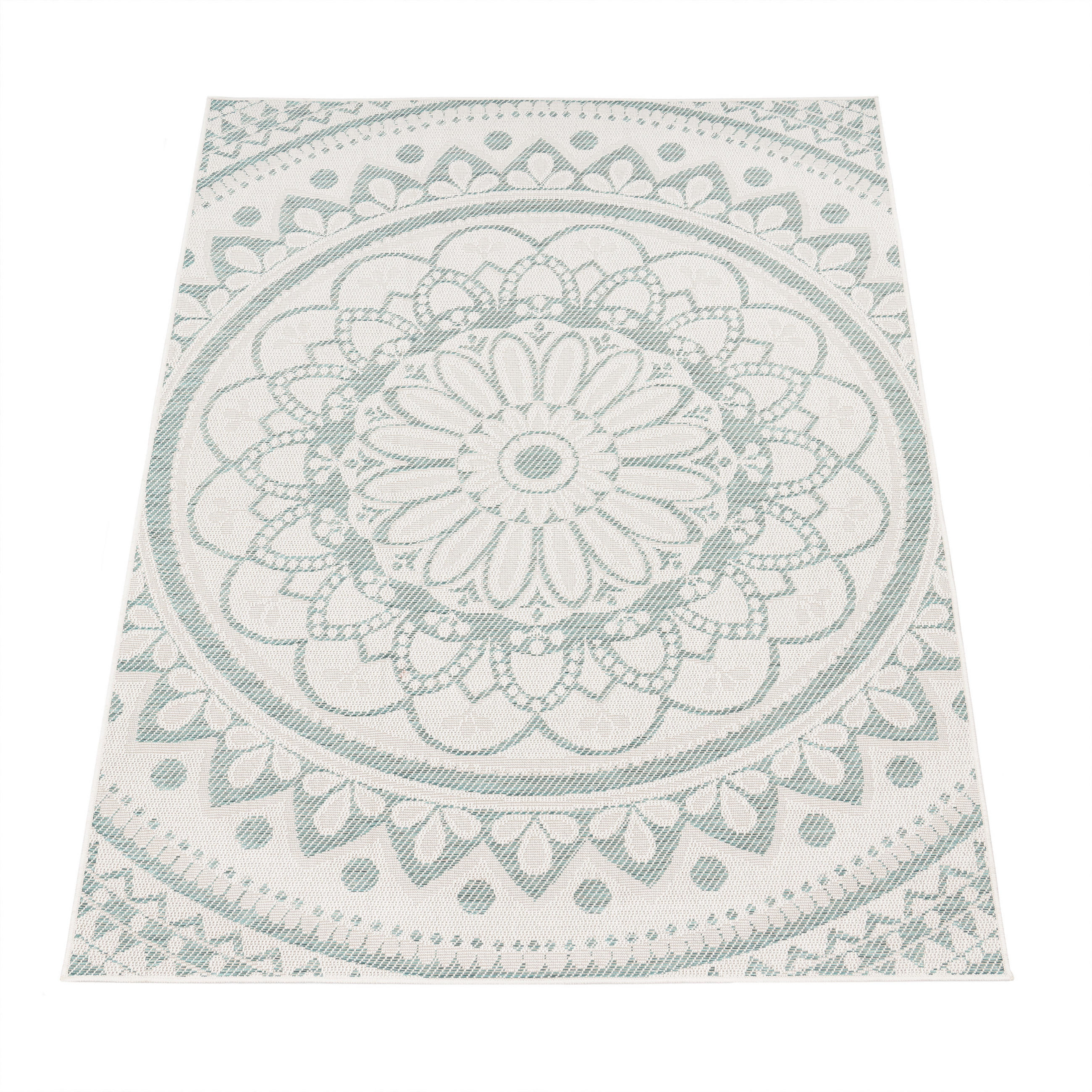 OUTDOORTEPPICH 120/160 cm Brescia 471 - Türkis, Textil (120/160cm) - Paco Home