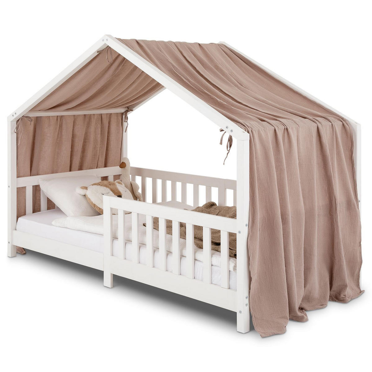 HAUSBETT- HIMMEL LIAN - Taupe, Textil - IDIMEX