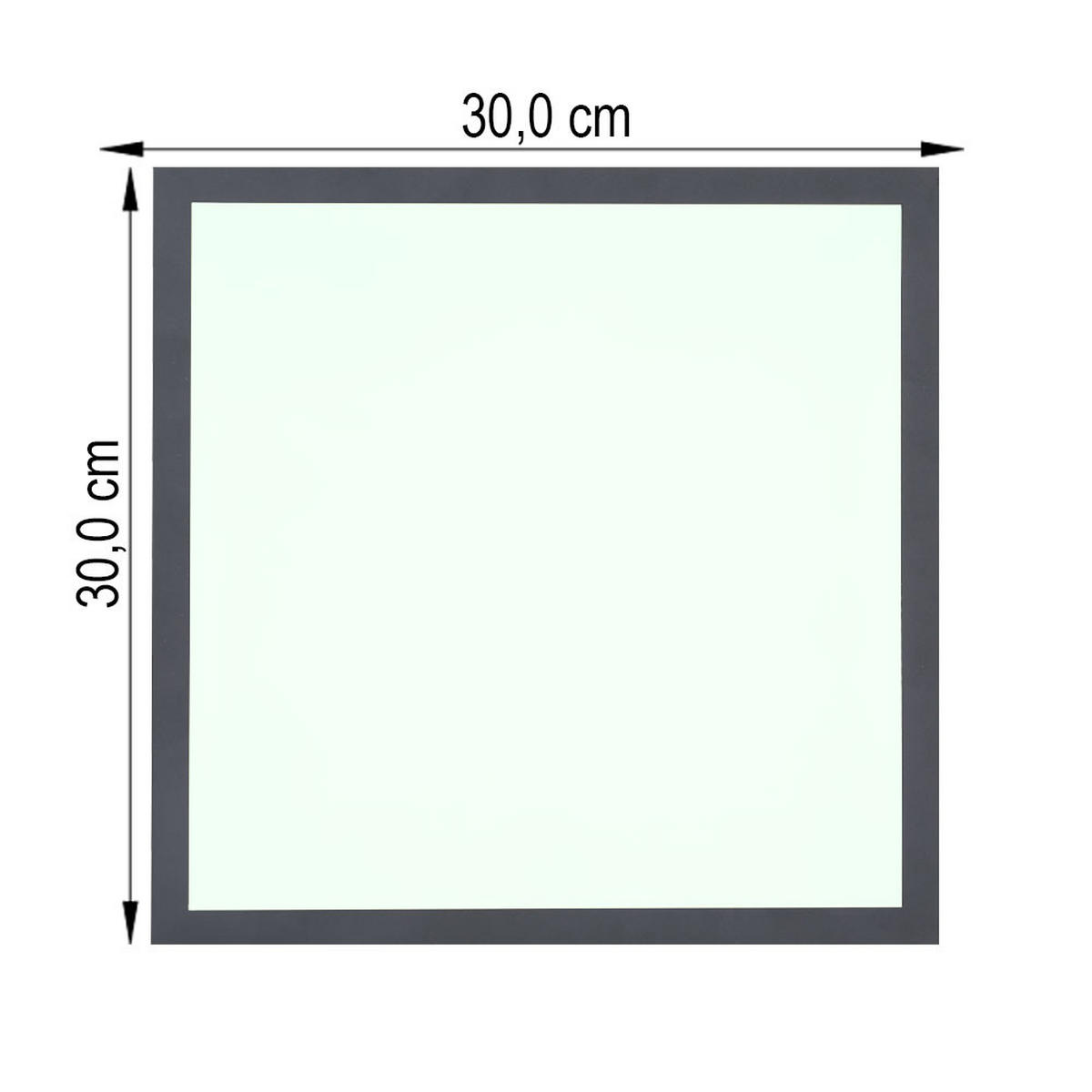 LED DECKENLEUCHTE, Weiß, quadratisch - Weiß, Metall (30/30/6cm) - Globo Lighting