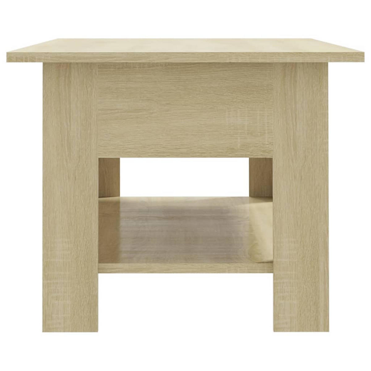 COUCHTISCH Sonoma-Eiche 102x55x42 cm Holzwerkstoff - Braun, Holzwerkstoff (102/55/42cm) - furnicato