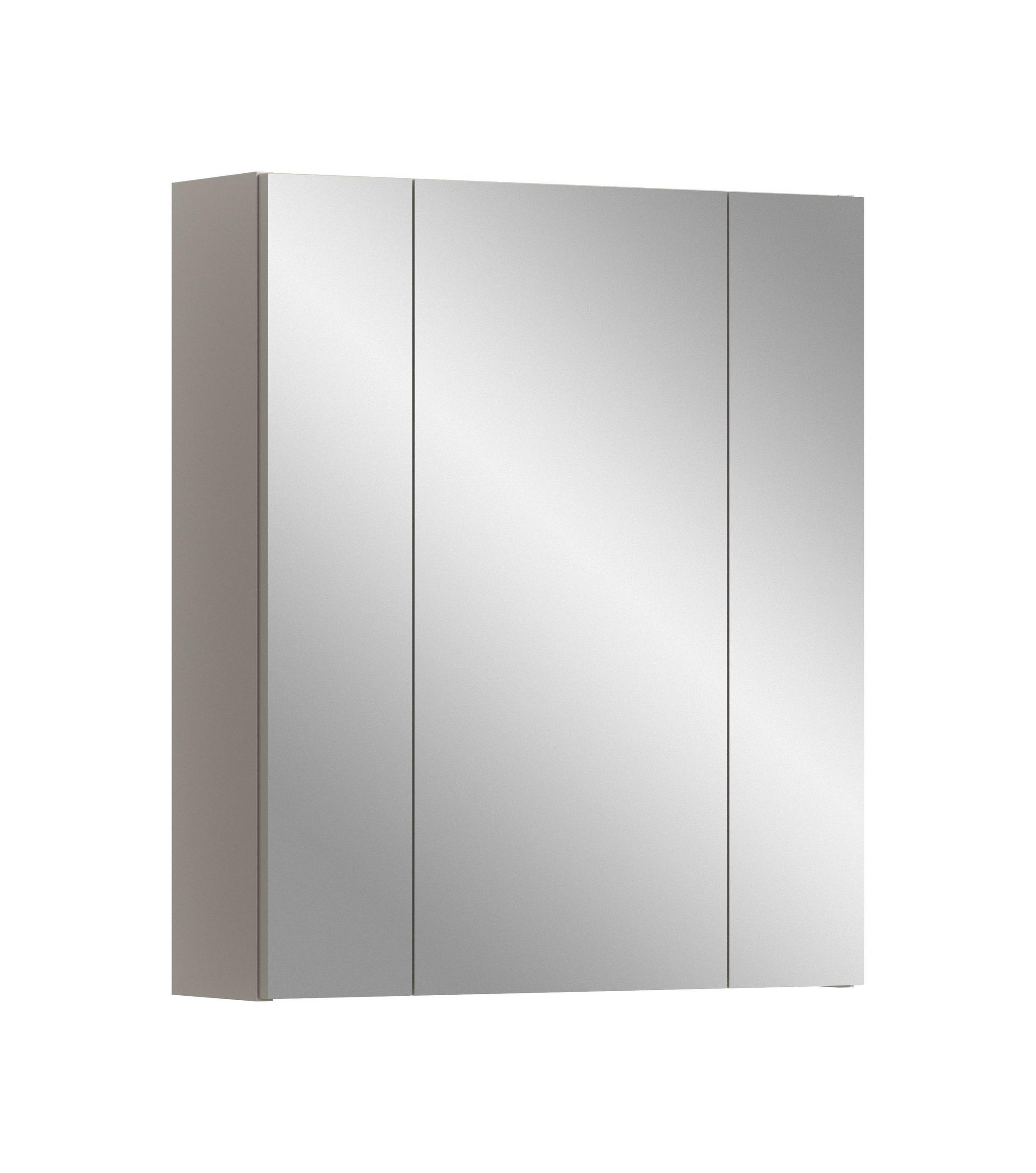 SPIEGELSCHRANK Alba (B/H/T: ca. 60/70/18 cm) in Kaschmir/Spiegelglas - Kaschmir, Holzwerkstoff (60/70/18cm)