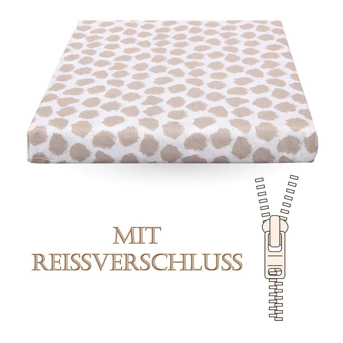 BETTWÄSCHE - Renforce Mistral 135x200cm - Beige, Naturmaterialien/Textil (135/200cm) - Bestlivings