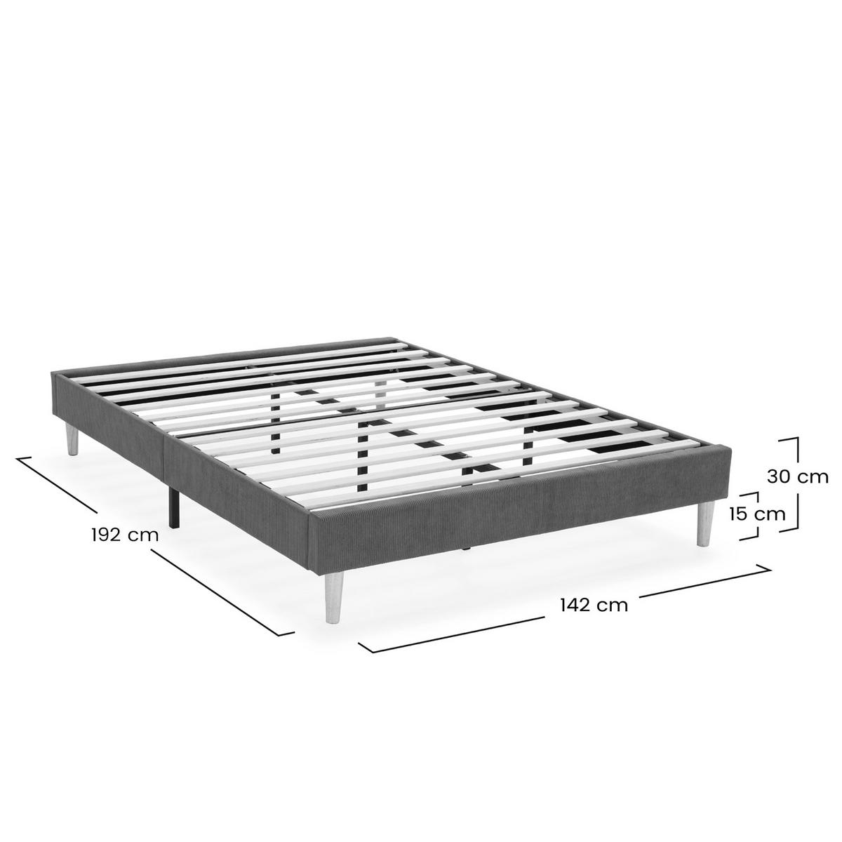 POLSTERBETT Bari 140x190 cm, Grün - Grün, Textil (190/140cm) - VS Venta-stock