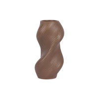 VASE Paris Twisted - Braun - 24,5 cm - Braun, Stein (24cm) - Present Time