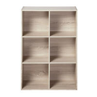 REGAL mit 6 Fächern - H91,5 x L61,5 cm - Apfelbaumfarben, Holzwerkstoff (29.5/91.5/61.5cm) - Calicosy