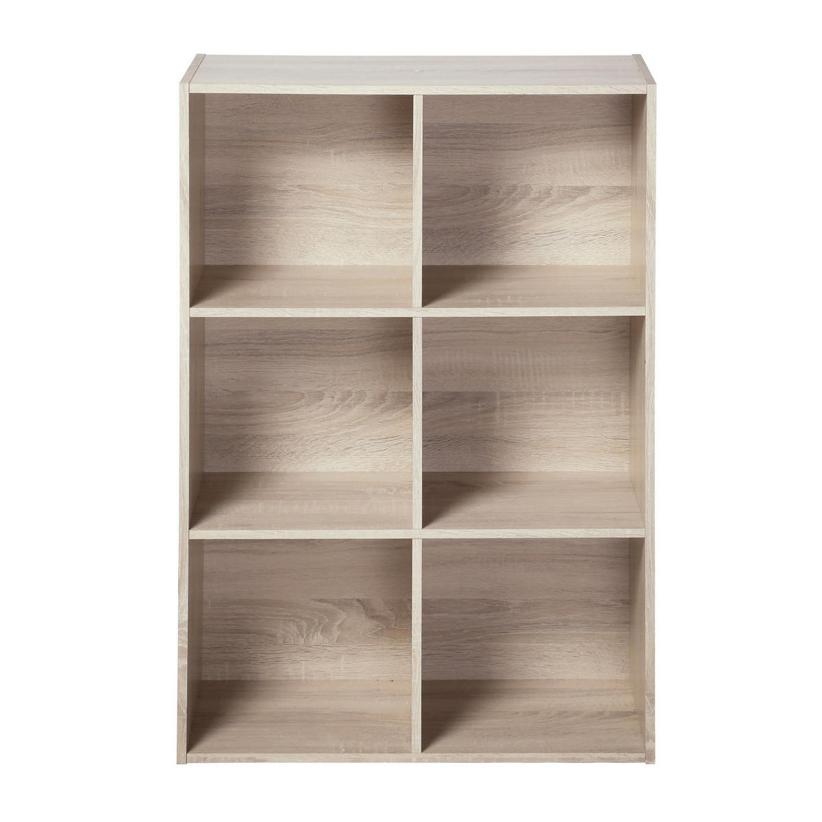 REGAL mit 6 Fächern - H91,5 x L61,5 cm - Apfelbaumfarben, Holzwerkstoff (29.5/91.5/61.5cm) - Calicosy