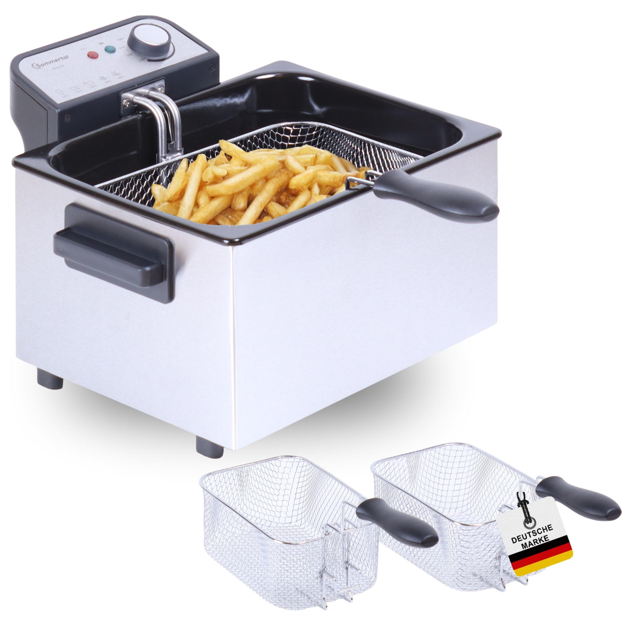 FRITTEUSE DF3270 - Edelstahlfarben, Metall (36/26/47cm) - Sommertal