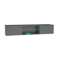 TV-LOWBOARD Graphitgrau 160/30/40 - Grau, Holzwerkstoff (160/30/40cm) - RAUMHIRSCH FURNITURE