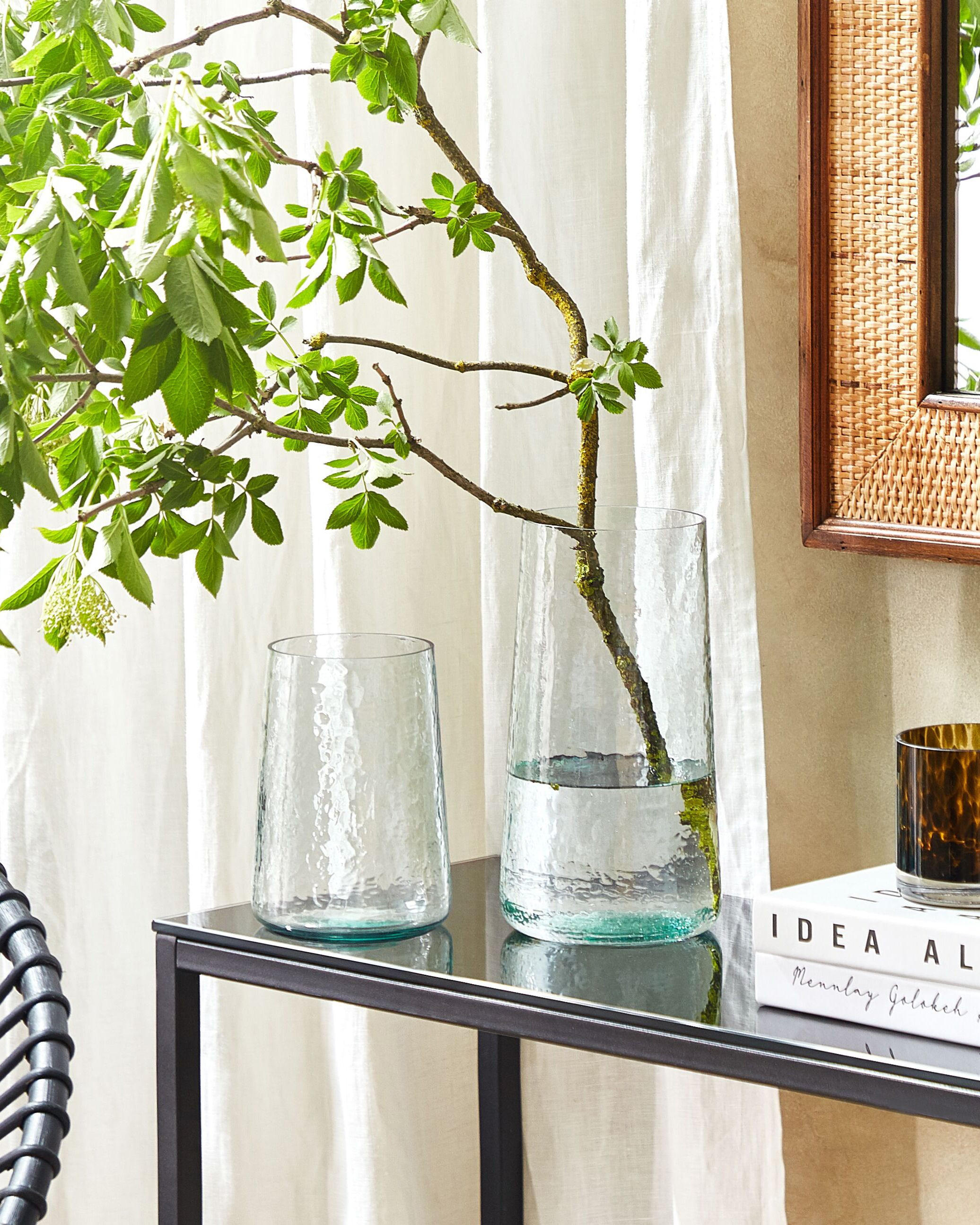 Thumbnail - Beliani Dekovase, Transparent, Glas, Mode, 25 cm, Dekoration, Vasen, Glasvasen