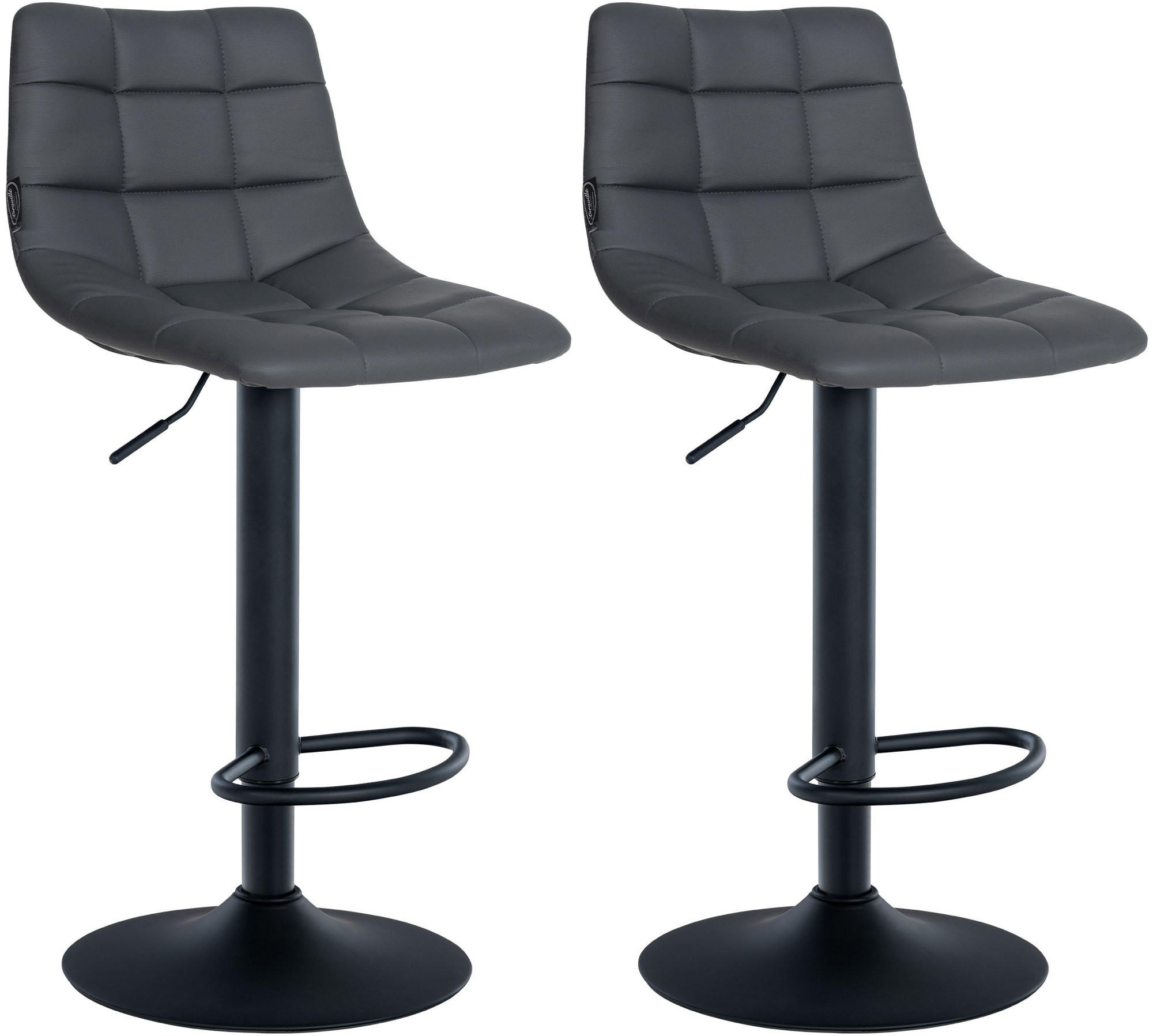 furnicato Barhocker Grau 43x87x46.5 cm