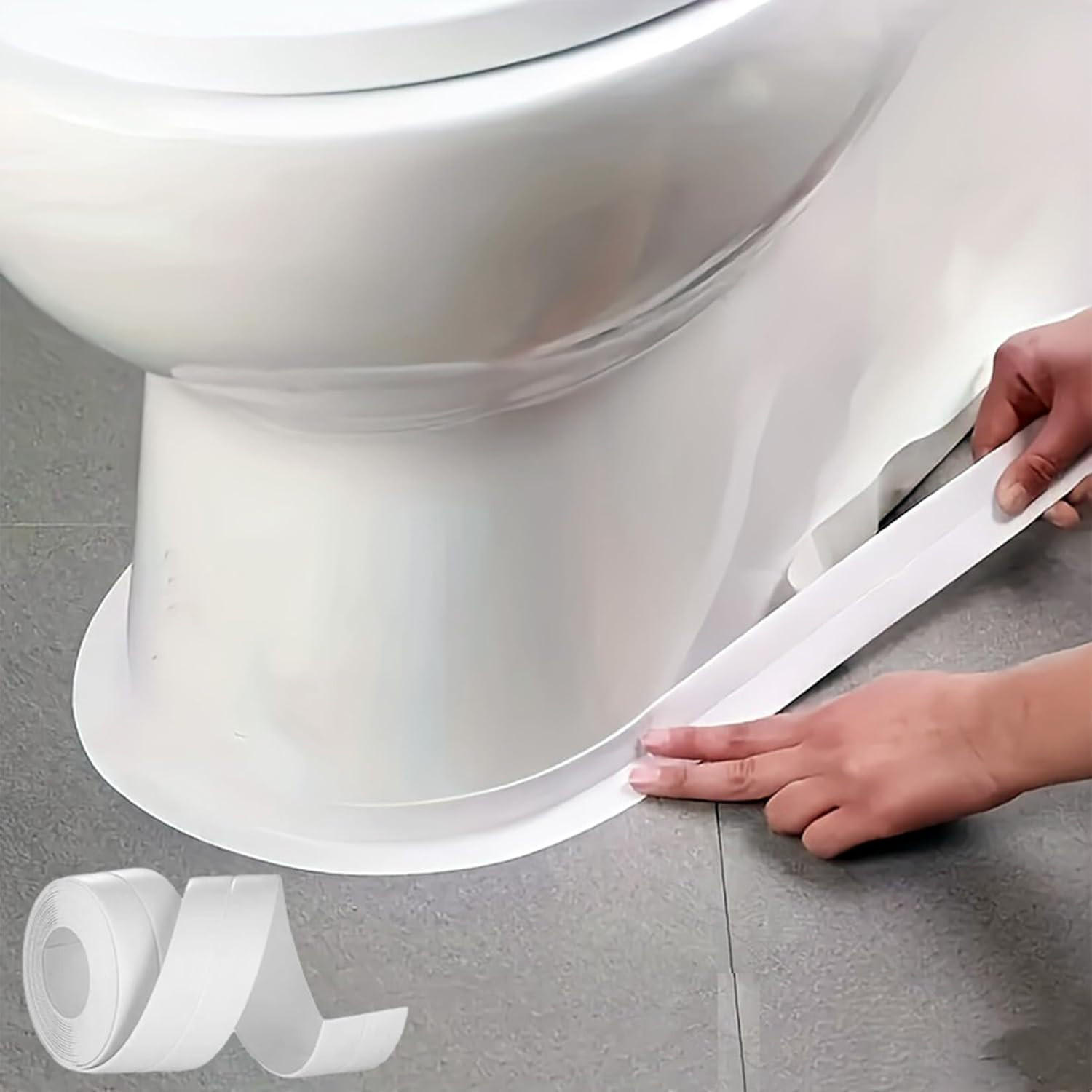 WC-DICHTUNGSBAND, wasserdicht，Weiß，320cm,2er-Pack - Weiß, Kunststoff (10/8/14cm)