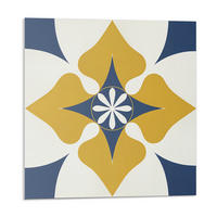 WANDPANEEL 4x 50x50 cm selbstklebend Solvian - Gelb, Kunststoff (50/1.6/50cm) - Wallfluent