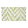 BADEMATTE 50/80 cm Chevron, Baumwolle - Grün, Textil (50/80cm) - Homescapes