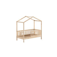 JUNIORBETT Karie 148x151x76 aus Massivholz in natur - Naturfarben, Holz (70/140cm) - 58aufmkessel