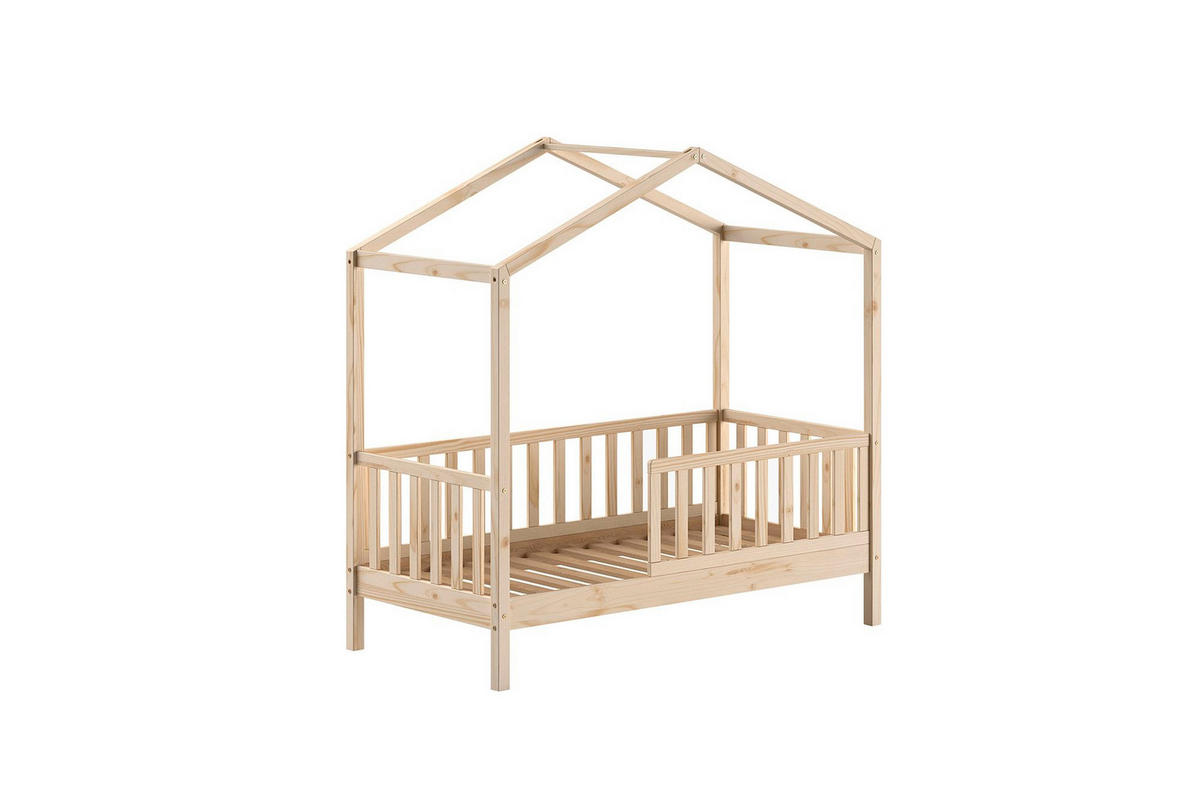 JUNIORBETT Karie 148x151x76 aus Massivholz in natur - Naturfarben, Holz (70/140cm) - 58aufmkessel