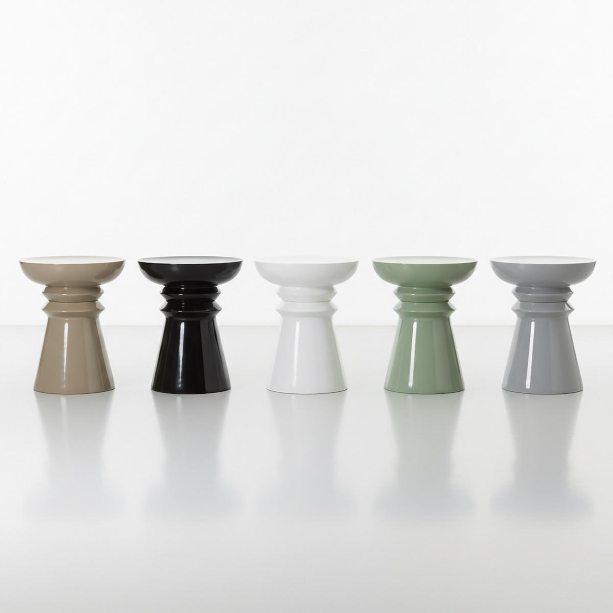 STRANSKI tabel - bela, kovina (38/38/45cm) - Relaxdays