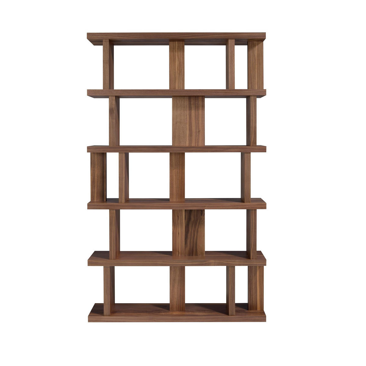 REGAL Regal aus Walnussholz 120/23/195 cm - Walnussfarben, Holz (120/195/23cm) - ANGEL CERDA