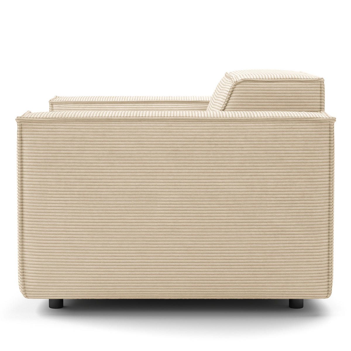 SESSEL - Beige/Schwarz, Kunststoff/Textil (120/70/96cm) - home24