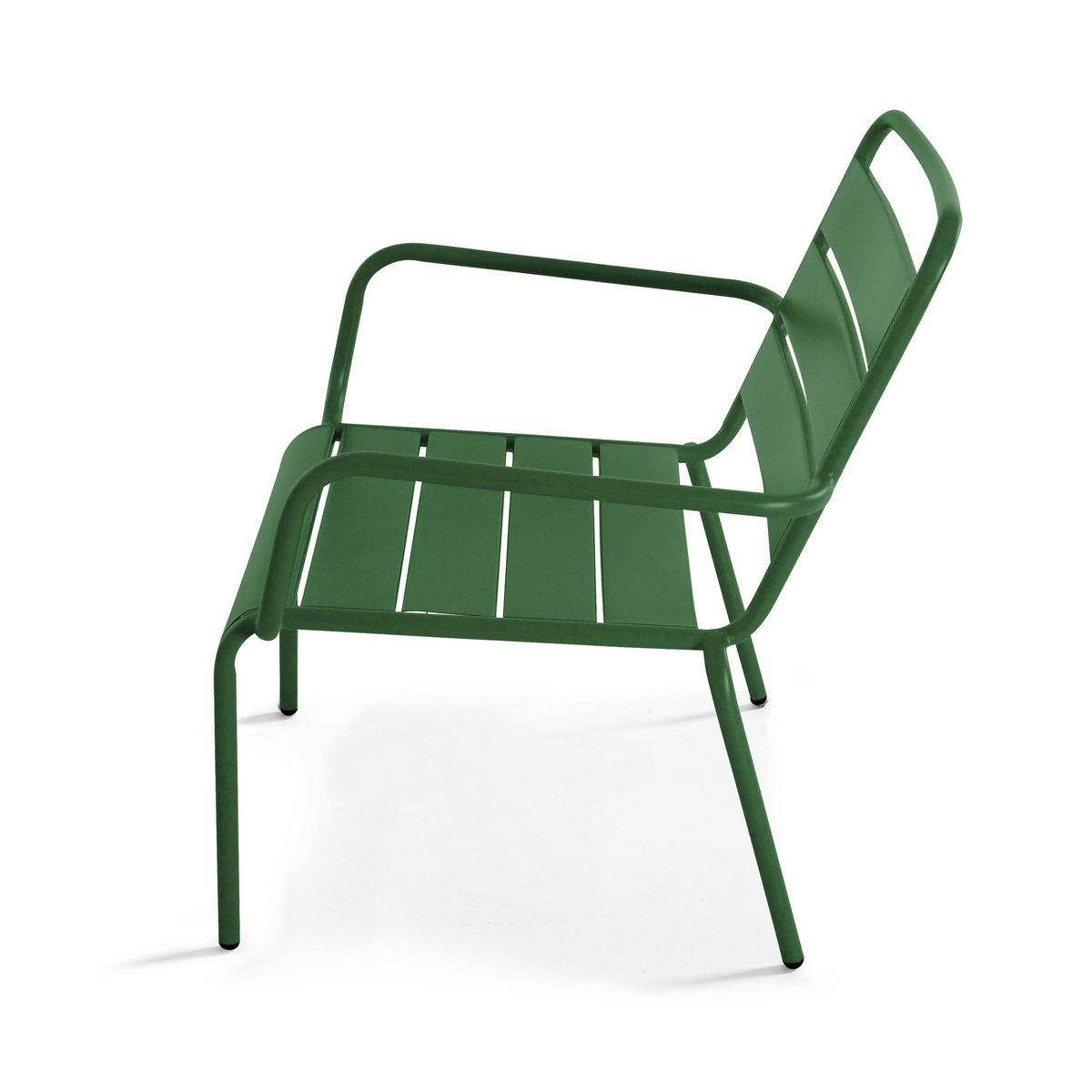RELAXSESSEL, Waldgrün - Grün, Metall (65/76/70cm) - Oviala