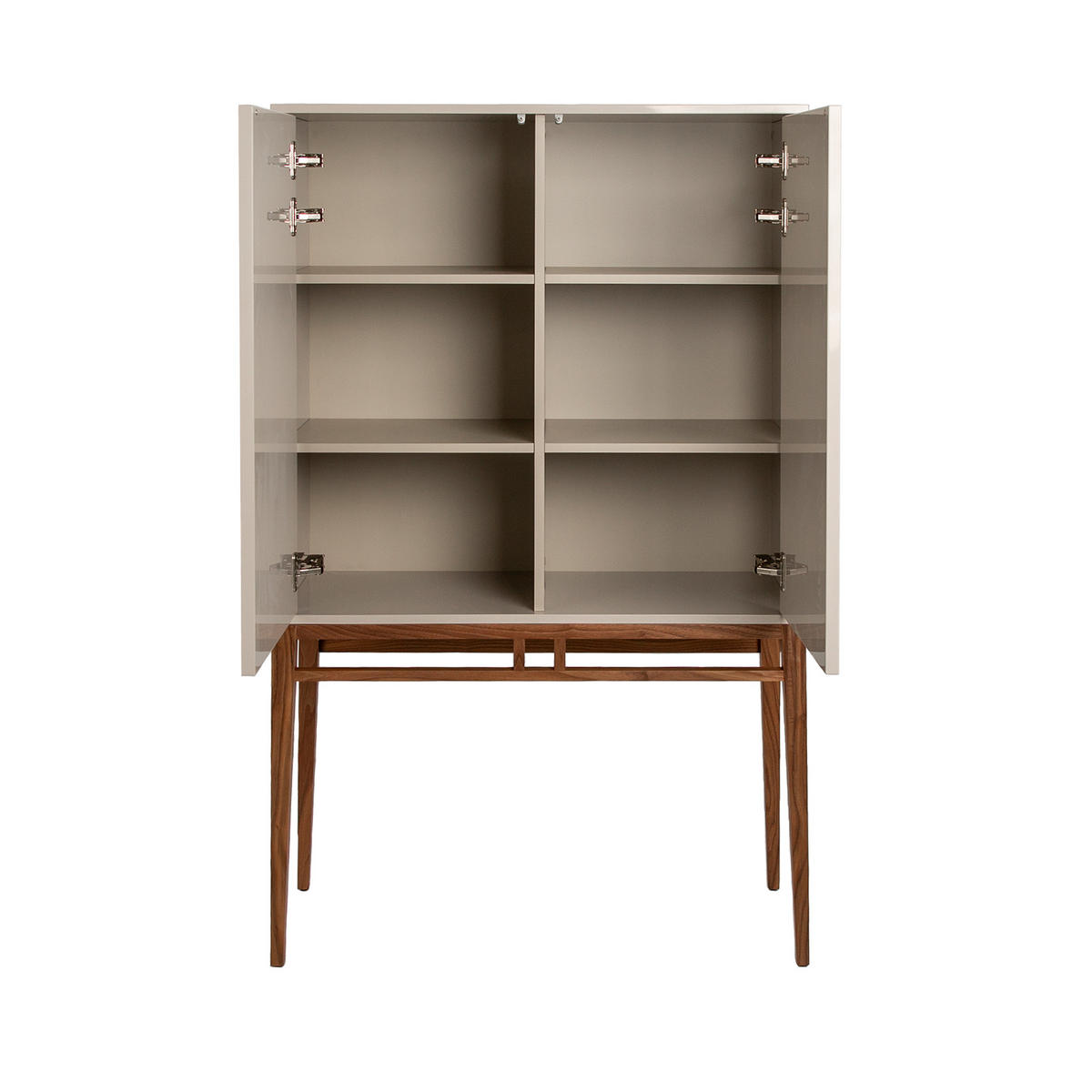HIGHBOARD Walnuss Grau 90/40/150 cm - Walnussfarben/Grau, Holz (90/150/40cm) - ANGEL CERDA