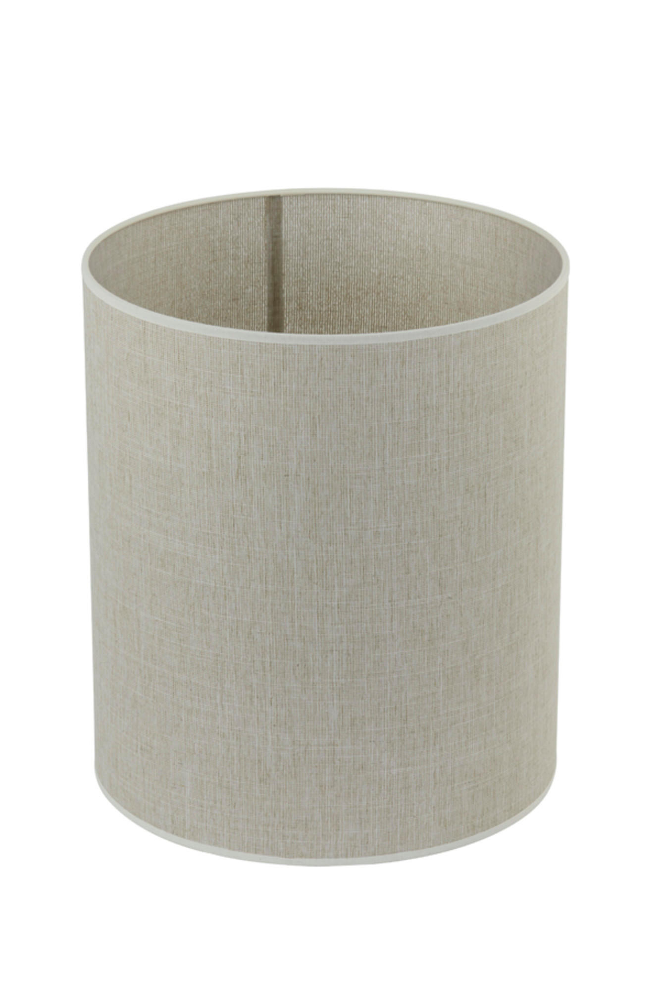 LAMPENSCHIRM Breska Weiß Ø25/30 cm - Weiß, Textil (25/25/30cm) - Light & Living