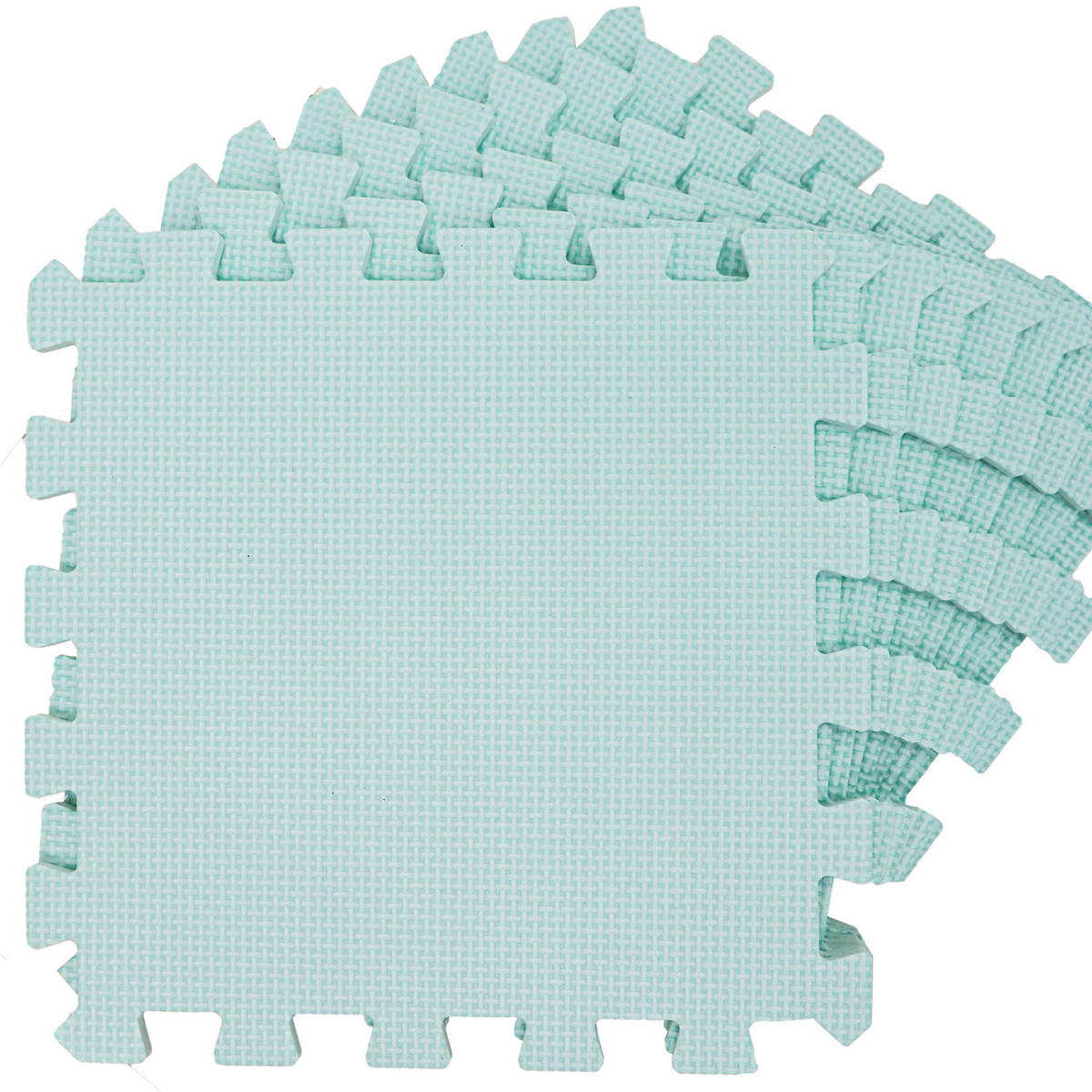 SPIELMATTE ab Null - 90 cm Baby Puzzlematte Mint - Mintgrün, Kunststoff (30/30cm) - Littletom