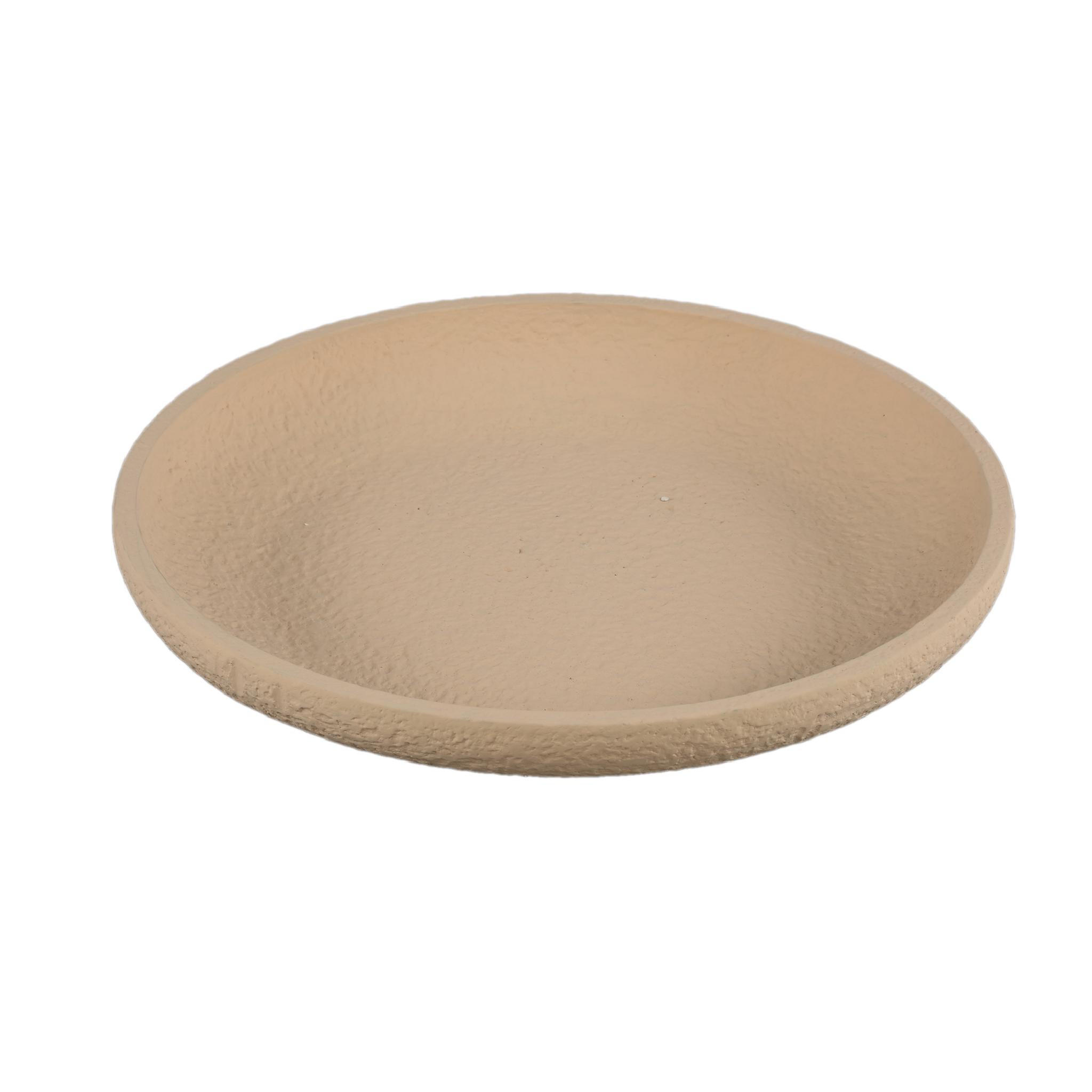 SCHALE Hillie Beige 40/40/6cm - Beige, Stein (6cm) - PTMD Collection