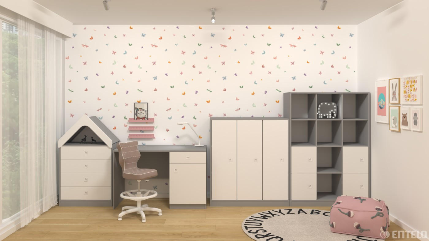 KINDERSTUHL Petit mit Fußstütze - Weiß, Textil (66/96/66cm) - RAUMHIRSCH FURNITURE