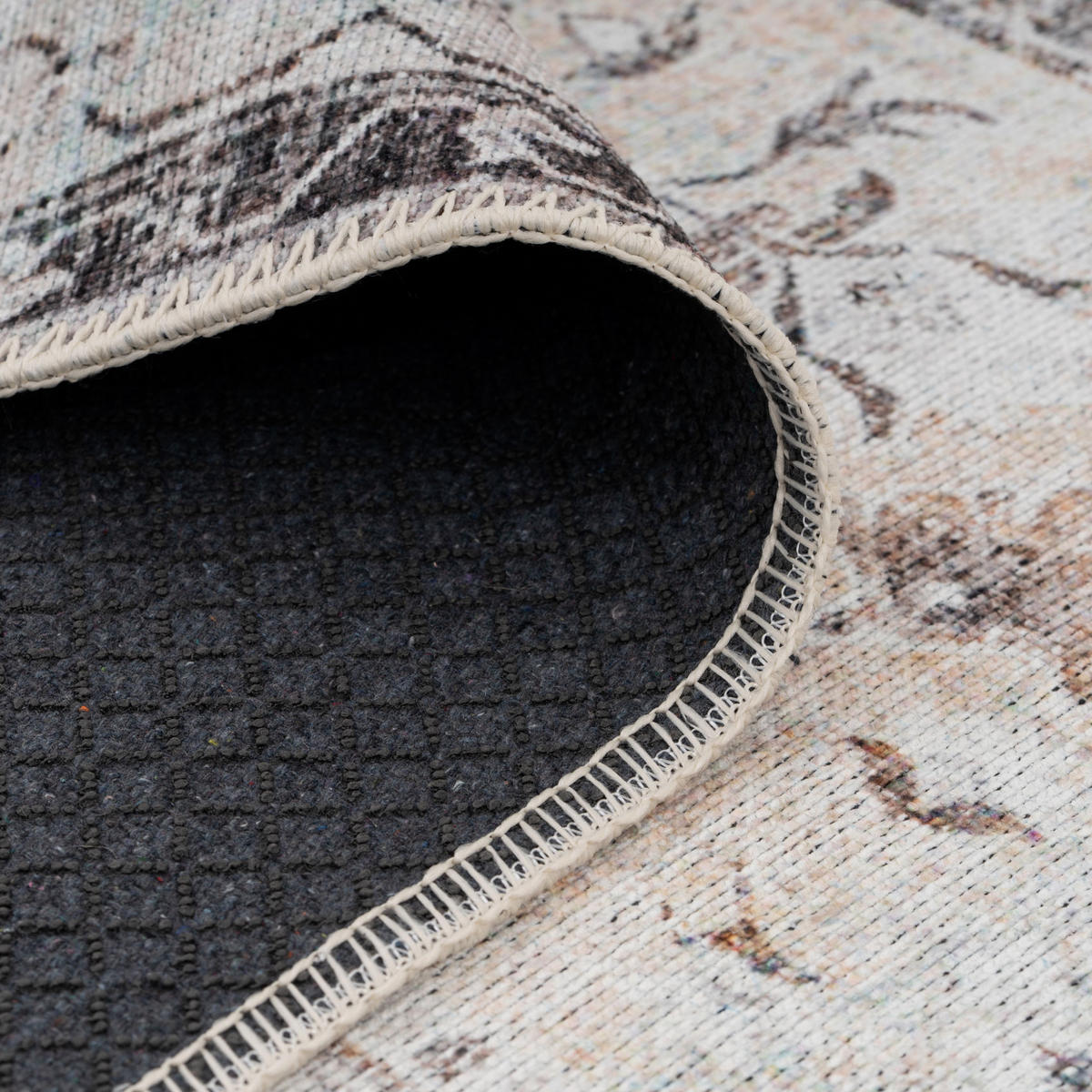 FLACHWEBETEPPICH Margot - Grau, Textil (120/170cm) - Kukoon Rugs