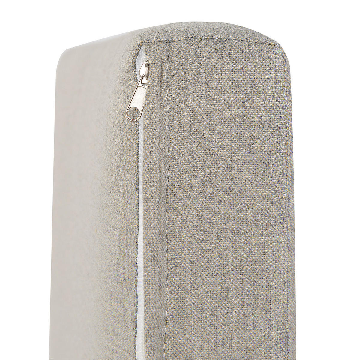 OUTDOOR-KISSENBEZUG Set Taupe Coccorino - Grau, Textil (130/65cm) - Beliani