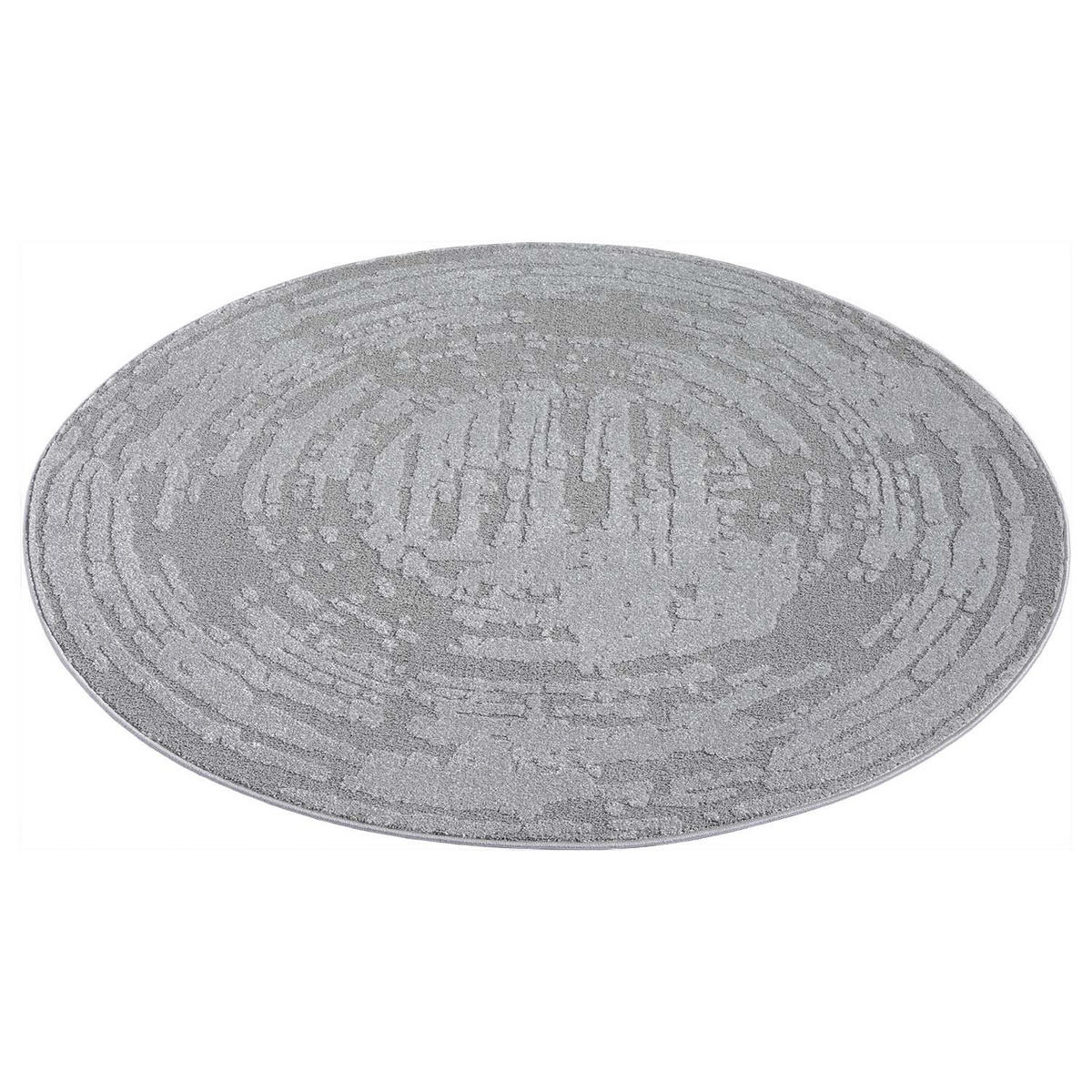 KURZFLOR-TEPPICH Flair 171 Grau 200x200 cm - Grau, Textil (200/200cm) - carpet city