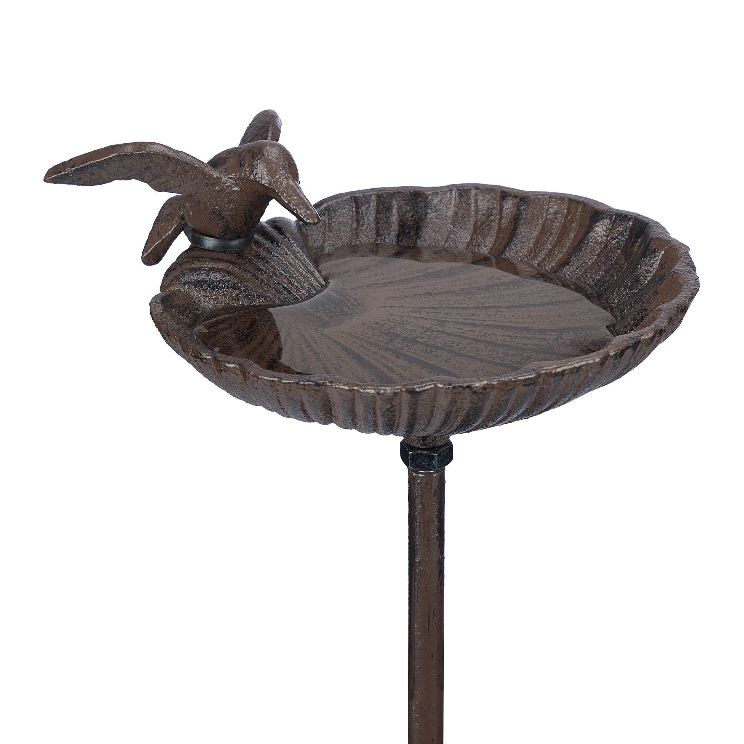 Relaxdays NAPAJEDLO Hnědé litina se zemním hrotem 100 cm