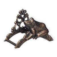 SCHLAUCHHALTER - Braun, Metall (26.5/18.5/16.5cm) - Relaxdays