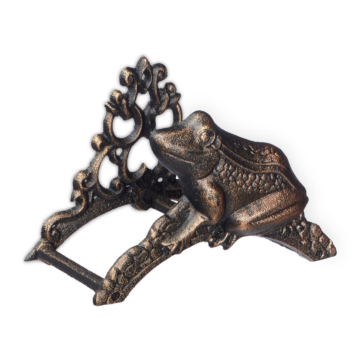 SCHLAUCHHALTER - Braun, Metall (26.5/18.5/16.5cm) - Relaxdays