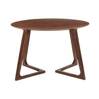 TISCH Massivholz rund L115 cm BANDOL - Naturfarben, Holz (115/115/76cm) - Miliboo