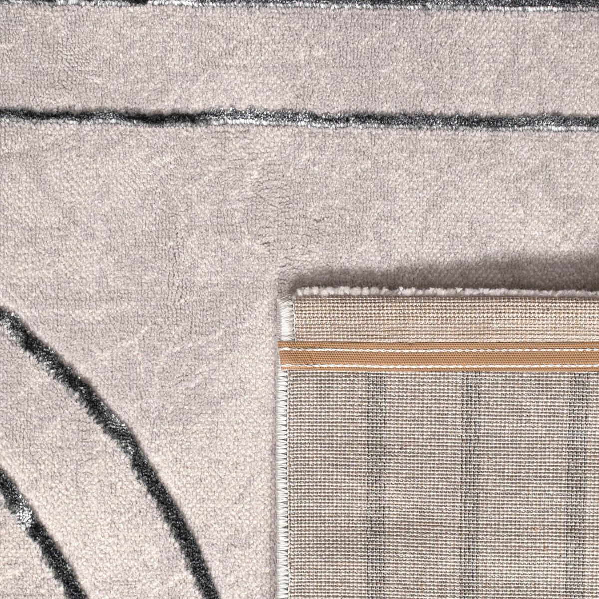 TEPPICH Kurzflor Abstrakt Wohnzimmer schmutzabweisend Grau Rechteckig 160x230 - Grau, Textil (160/230cm) - KADIMA DESIGN
