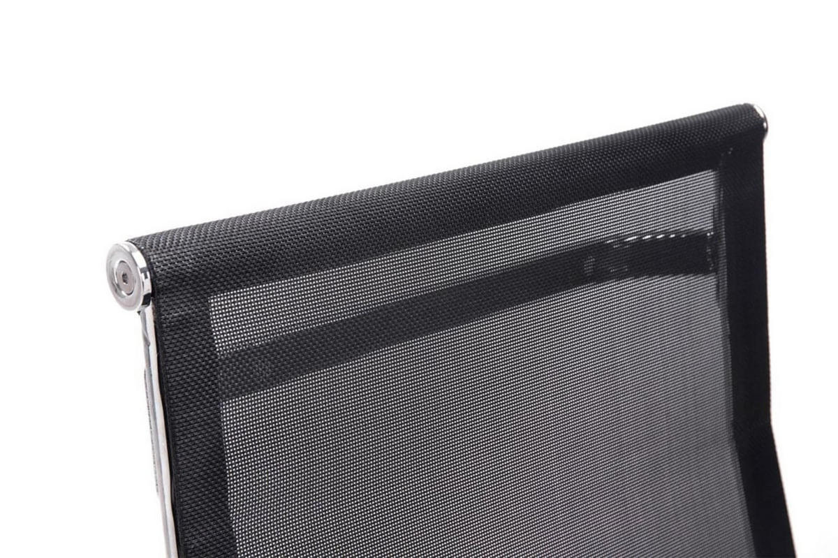 STUHL 2er Set Lederlook schwarz - Schwarz, Textil/Metall (55/106.5/62cm) - CLP