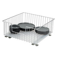 SCHRANK-KORBAUSZUG 50 cm, silber, Metall - Chromfarben, Metall (50/23/50.5cm) - bremermann