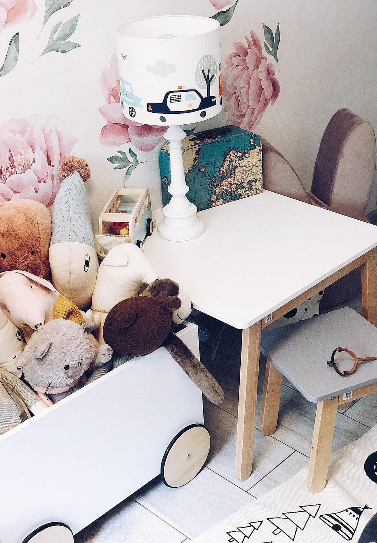 KINDERTISCH Woody - Grau, Holzwerkstoff (60/49/60cm) - RAUMHIRSCH FURNITURE