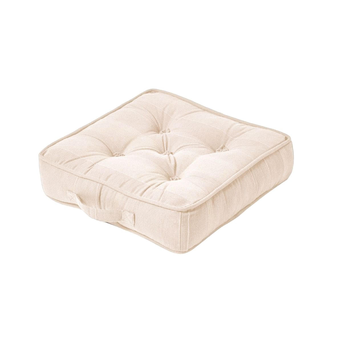 SITZKISSEN Rajput creme 40/40/8 cm - Beige, Textil (40/40/8cm) - Homescapes