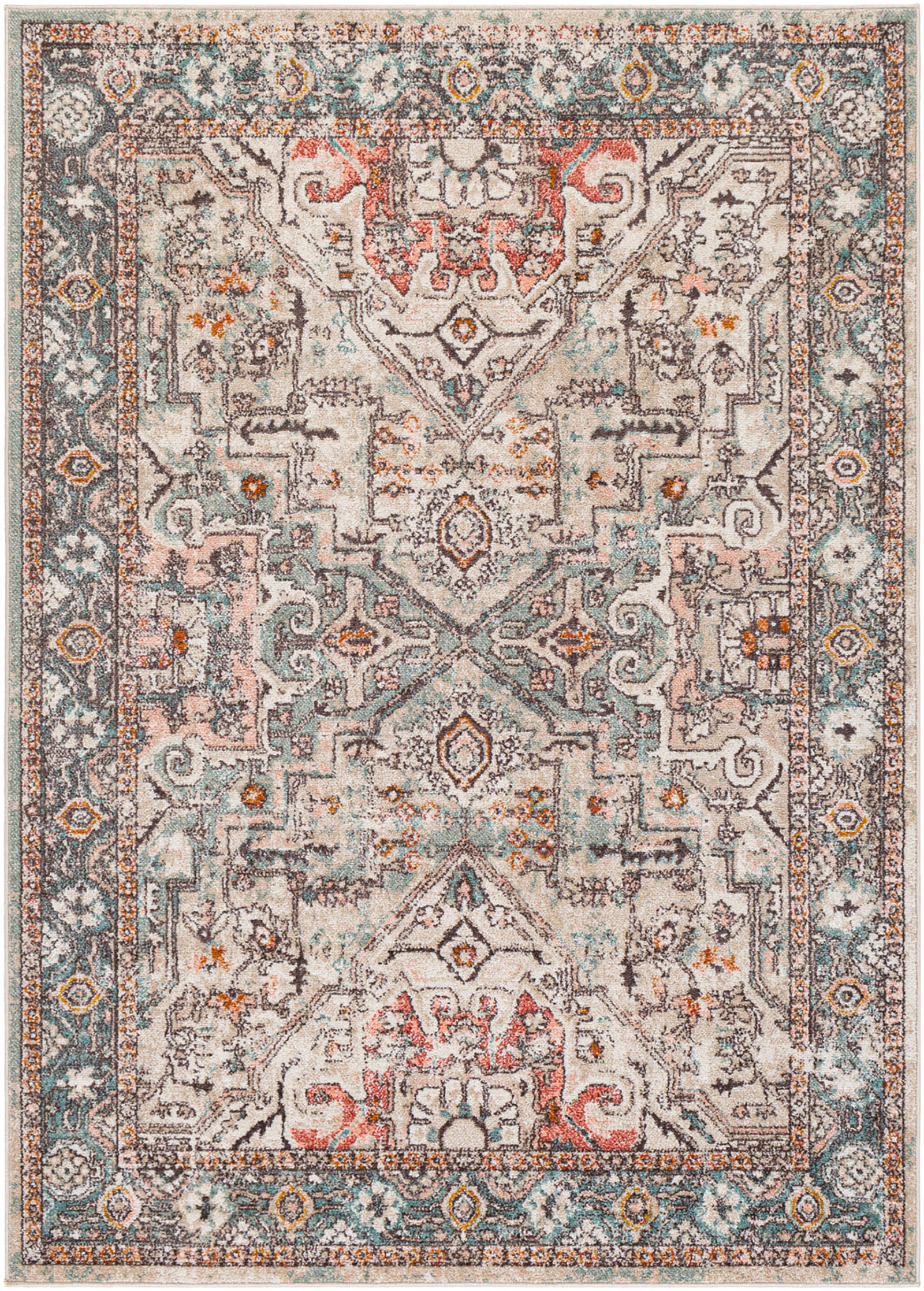 Livabliss Vintage-Teppich Rot 160x213 cm