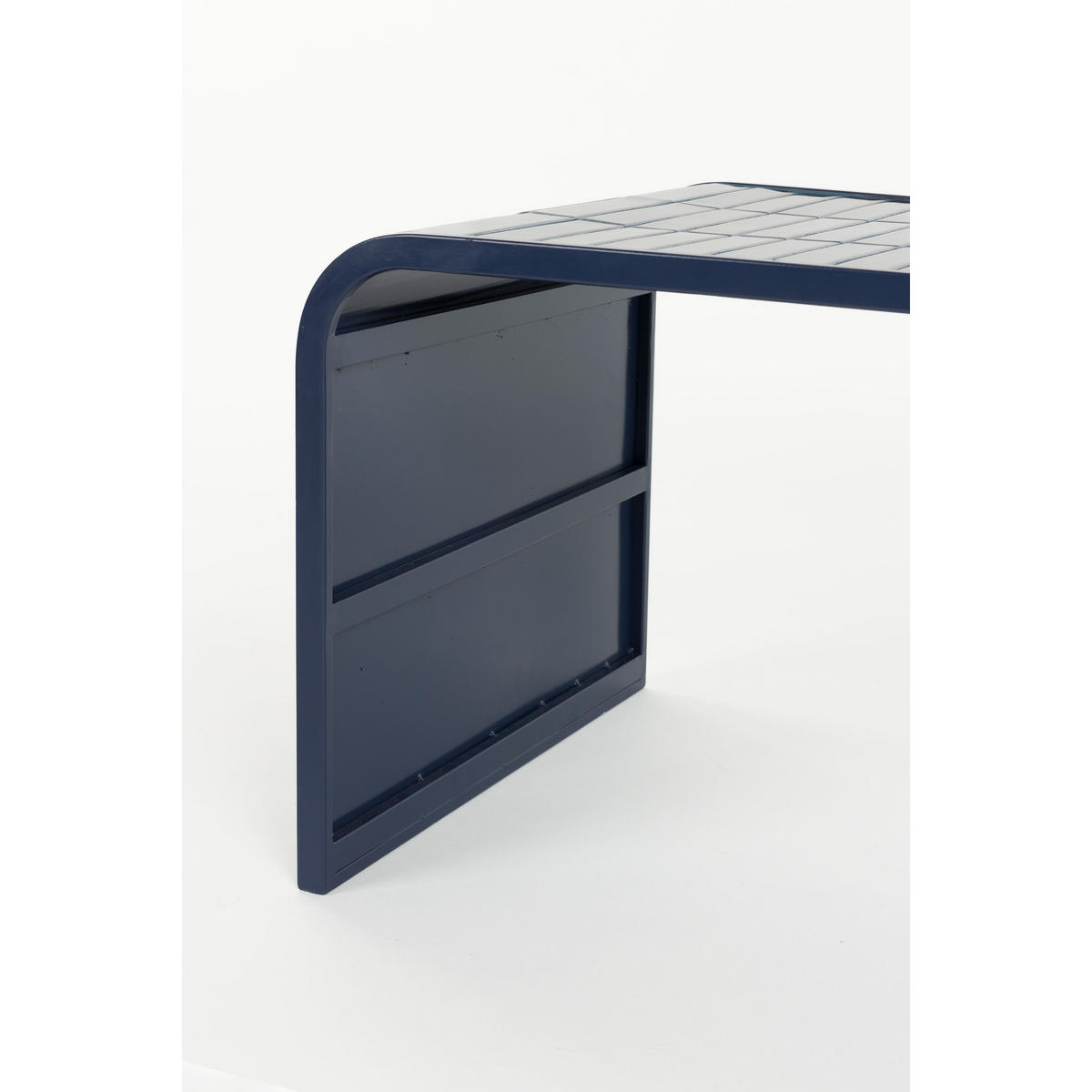 COUCHTISCH Tiles Blau - Blau, Metall (80/47/40cm) - Zuiver
