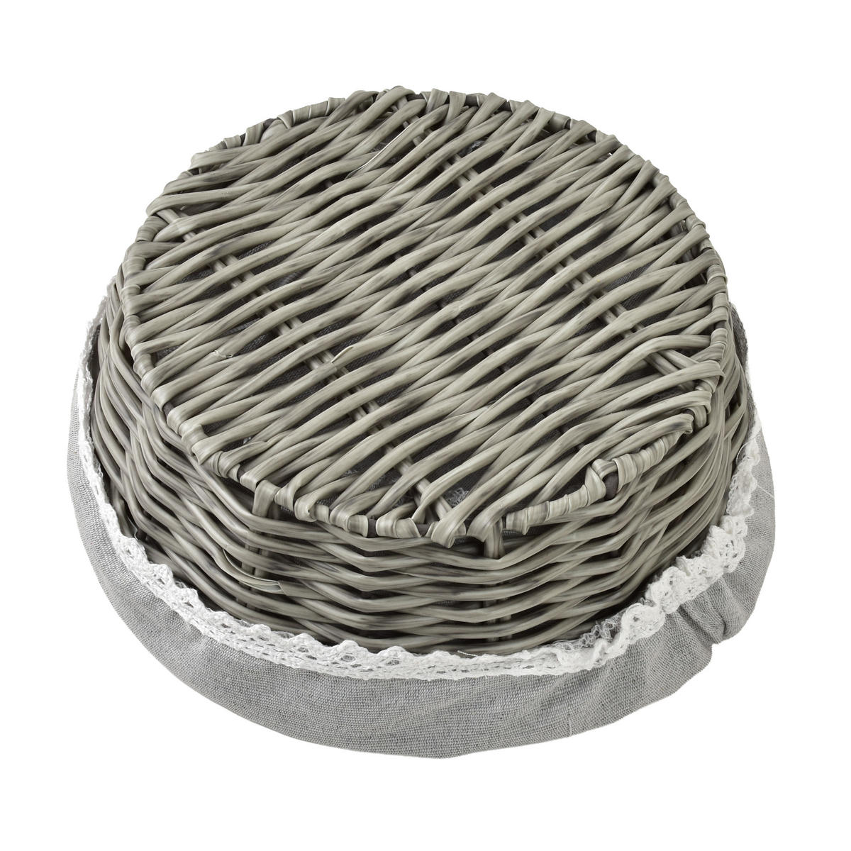 BROTKORB Sino Grau 23x23x9cm Kunststoff - Grau, Kunststoff (23/9/23cm) - Mondex