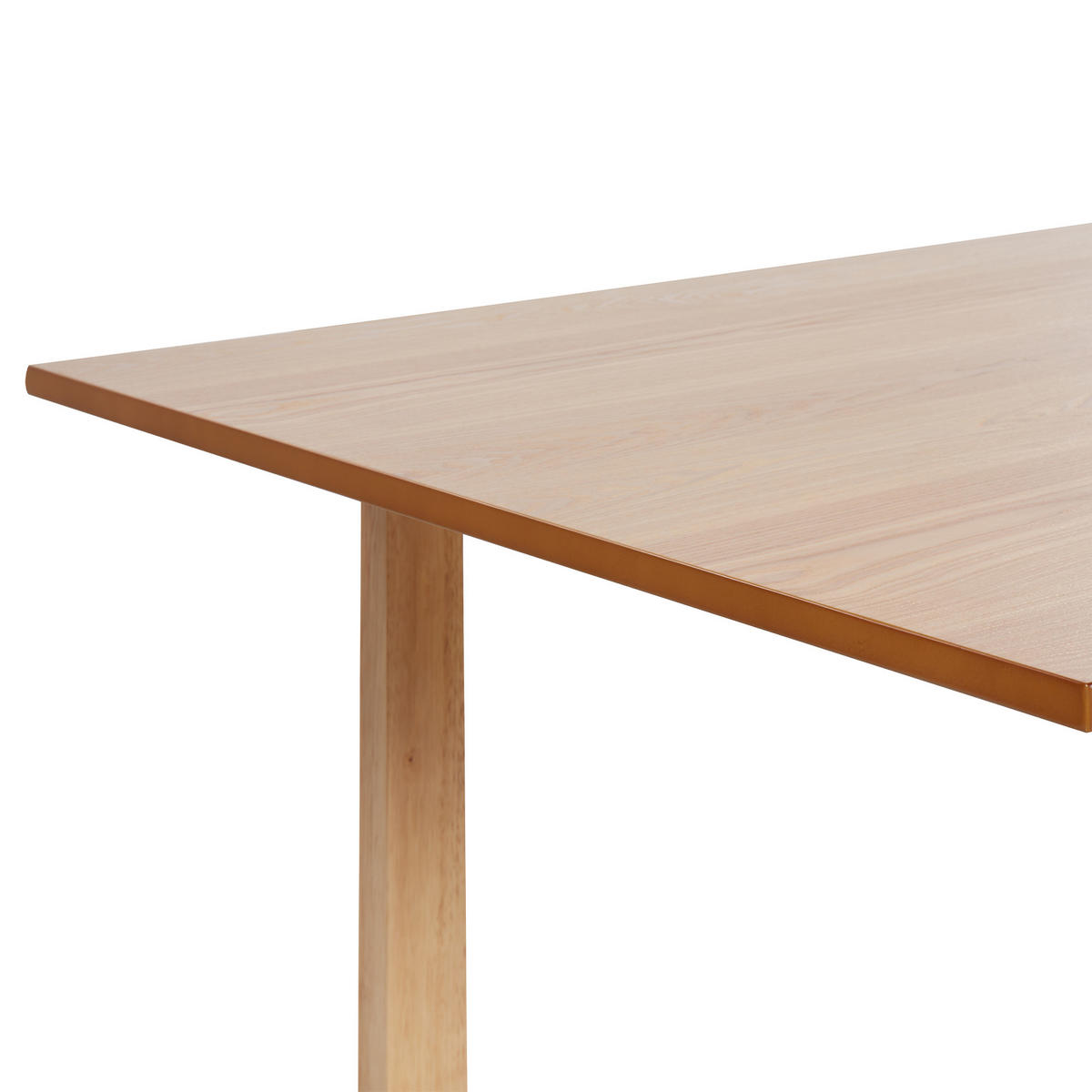 ESSTISCH Holz hellbraun 180/95 cm Camden - Hellbraun, Holzwerkstoff (180/95/76cm) - Beliani